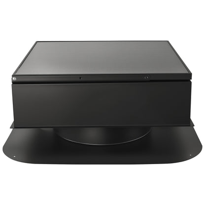 Dachbodenlüfter, 35 W, intelligenter Solar-Dachventilator mit automatischer Temperaturregelung, 2400 CFM Luftdurchsatz, integrierter bürstenloser Gleichstrommotor für Kühlung und Entfeuchtung, ohne Fernbedienung