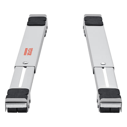 Schwerlast-Rollen für Möbel und Haushaltsgeräte, 299,4 kg Gesamttragkraft, ausziehbare Rollen für Waschmaschinen, Kühlschränke, Trockner und Geschirrspüler, weiß