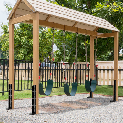 Fence Post Anchor Repair Kit, 2 Pack Inner Diameter 2 x2 Inches Heavy Duty Steel Fence Post Support Stakes, Anchor Ground Spike for Repair Tilted, Broken Wood Fence Post