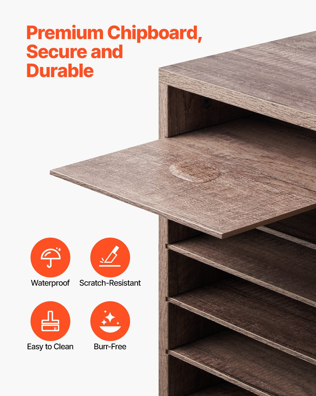 Briefkasten mit 27 Fächern und herausnehmbaren Regalböden, geeignet für Büro, Zuhause und Klassenzimmer, mit Aufbewahrungsmöglichkeiten für Akten, Dokumente und Papier, schwarz-grau