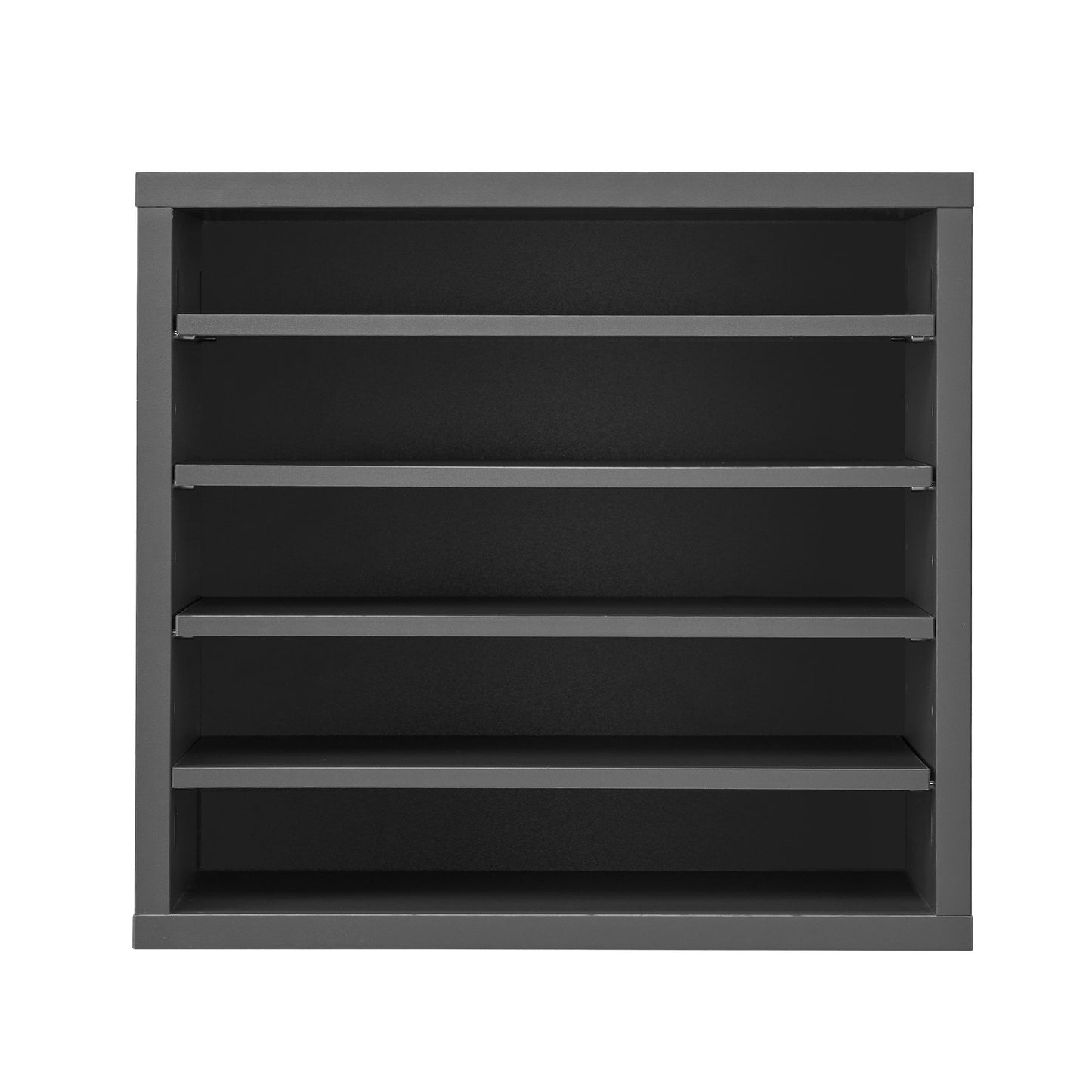 Briefkasten mit 5 Fächern und verstellbaren Regalböden, aus mitteldichter Faserplatte (MDF) gefertigt, ideal für Büro, Zuhause oder Klassenzimmer, zur Aufbewahrung von Akten, Dokumenten und Papieren, Grau