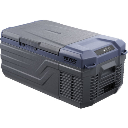 Autokühlschrank, 12-Volt-Kühlschrank, 15 Liter, tragbarer Gefrierschrank mit einer Temperaturzone, einstellbarer Temperaturbereich von -20 °C bis 20 °C, 12/24 V DC und 100–240 V AC Kompressorkühler für Outdoor, Camping und Wohnmobil