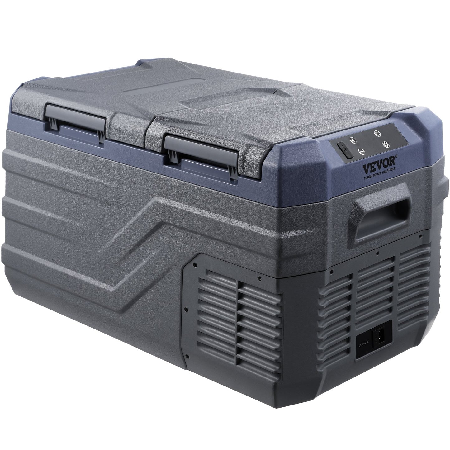 Autokühlschrank, 12-Volt-Kühlschrank, 25 Liter, tragbarer Gefrierschrank mit zwei Temperaturzonen, einstellbarer Temperaturbereich von -20 °C bis 20 °C, 12/24 V DC und 100–240 V AC Kompressorkühler für Outdoor, Camping und Wohnmobil