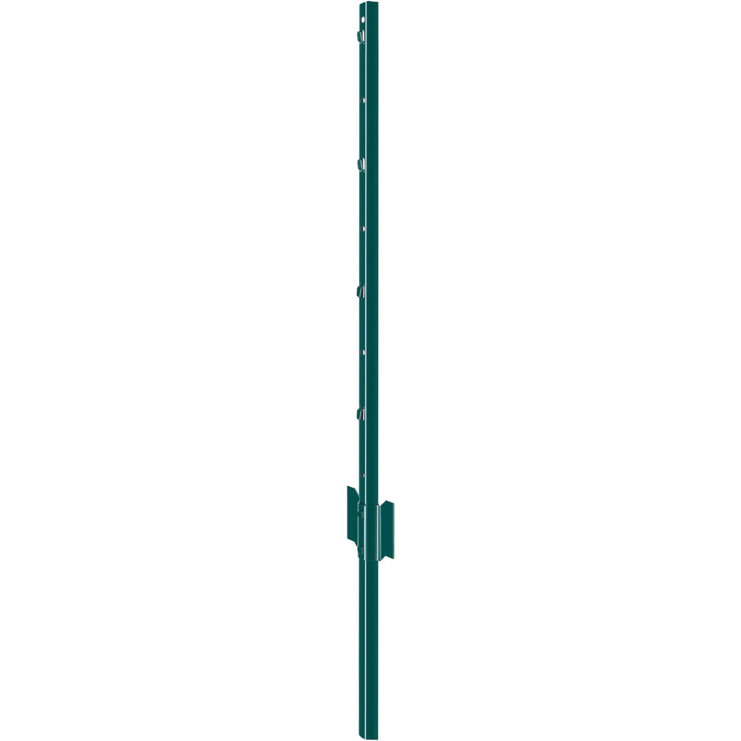3 Feet Fence Post, 10 Pack U-Channel Heavy Duty Metal Fence Posts, Sturdy Steel Fence Stakes for Garden Yard, Lawn, Farms and Outdoor Wire Fencing, Green