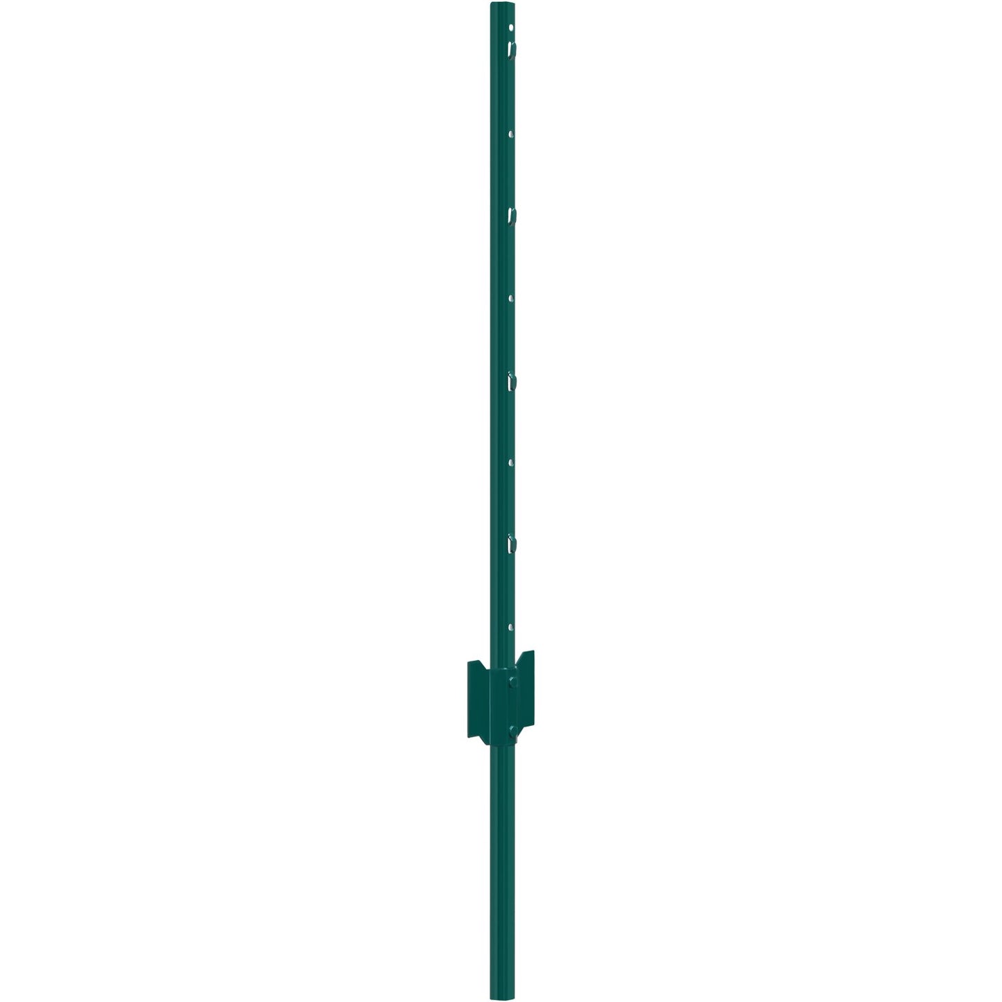 3 Feet Fence Post, 10 Pack U-Channel Heavy Duty Metal Fence Posts, Sturdy Steel Fence Stakes for Garden Yard, Lawn, Farms and Outdoor Wire Fencing, Green