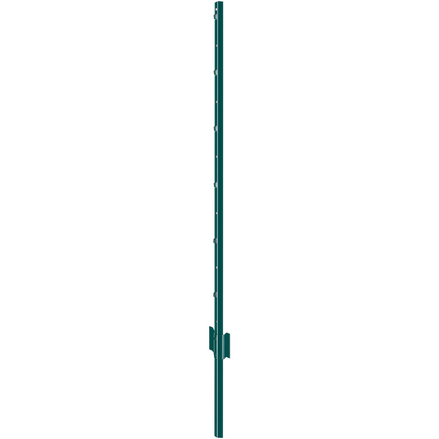 4 Feet Fence Post, 10 Pack U-Channel Heavy Duty Metal Fence Posts, Sturdy Steel Fence Stakes for Garden Yard, Lawn, Farms and Outdoor Wire Fencing, Green