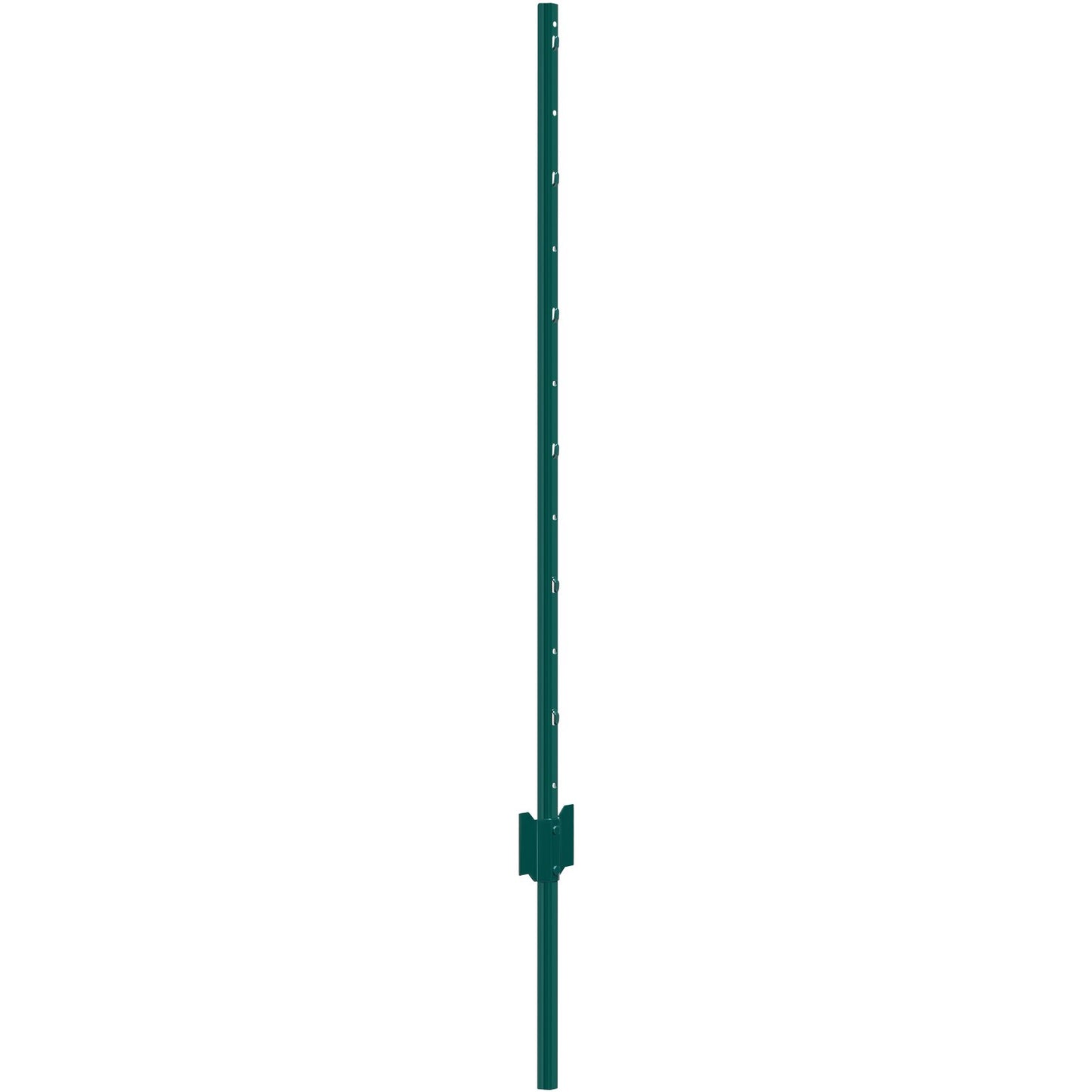 4 Feet Fence Post, 10 Pack U-Channel Heavy Duty Metal Fence Posts, Sturdy Steel Fence Stakes for Garden Yard, Lawn, Farms and Outdoor Wire Fencing, Green