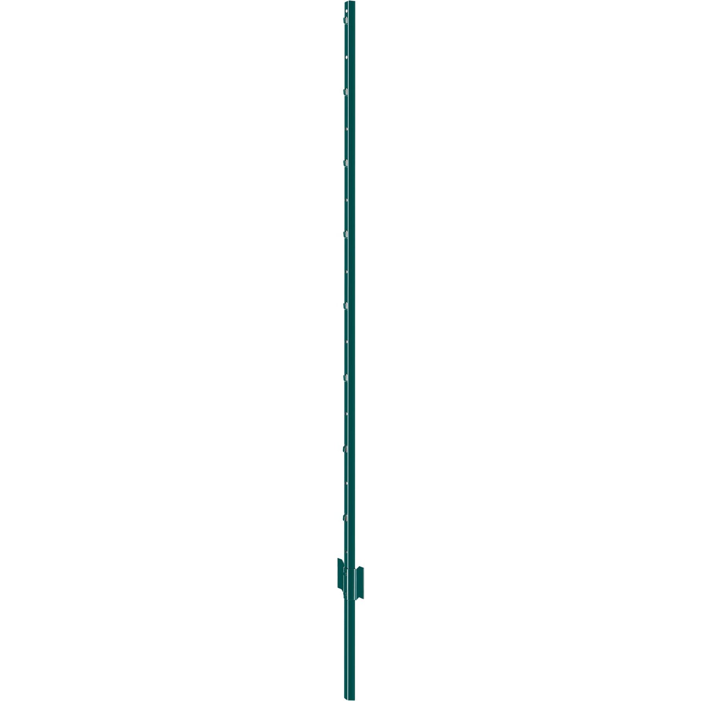 5 Feet Fence Post, 10 Pack U-Channel Heavy Duty Metal Fence Posts, Sturdy Steel Fence Stakes for Garden Yard, Lawn, Farms and Outdoor Wire Fencing, Green