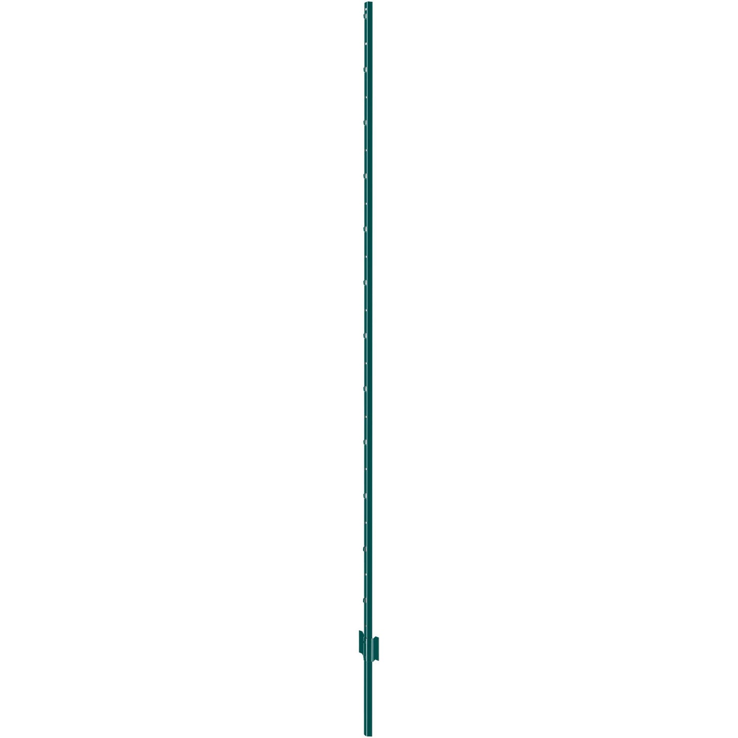 7 Feet Fence Post, 10 Pack U-Channel Heavy Duty Metal Fence Posts, Sturdy Steel Fence Stakes for Garden Yard, Lawn, Farms and Outdoor Wire Fencing, Green