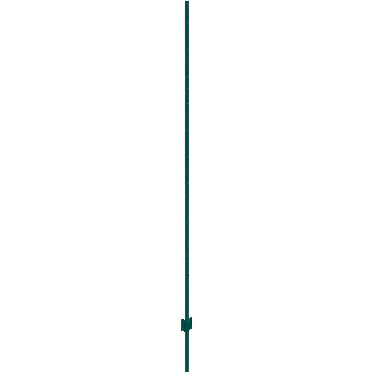 7 Feet Fence Post, 10 Pack U-Channel Heavy Duty Metal Fence Posts, Sturdy Steel Fence Stakes for Garden Yard, Lawn, Farms and Outdoor Wire Fencing, Green
