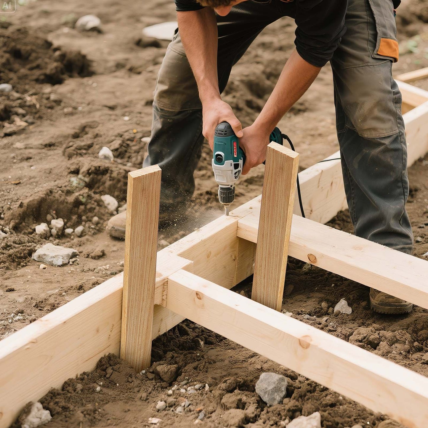 Wooden Garden Stakes, 25 Pcs 12.7×38.1×609.6 mm Survey Grading Stakes, Garden Ground Stake with Sharp Point, Fir Wood Plant Support Stake, Sign Posts for Silt Fence Yard Boundaries Baselines