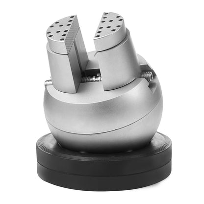 Kugelschraubstock, 13 cm Gravur-Einstellwerkzeug, 360° drehbarer Gravurblock-Schraubstock, 69-teiliges Zubehörset für Schmuckgravurblöcke, Standardblock für Edelsteineinlagen und Gravuren im kleinen Maßstab