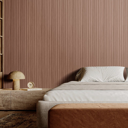 Akustikpaneele aus Holzlamellen, 8 Stück, 96 x 6 Zoll, WPC-Akzent-Wandpaneele für moderne Innenwände, Wandpaneele in Holzoptik für stilvolle Dekoration und Schalldämmung, Graueiche