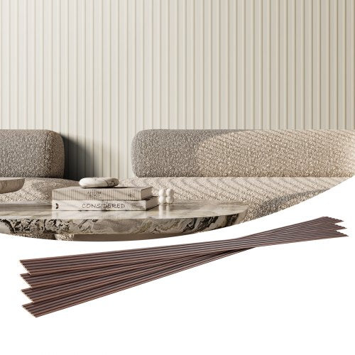 Akustikpaneele aus Holzlamellen, 8 Stück, 96 x 6 Zoll, WPC-Akzent-Wandpaneele in Holzoptik für moderne Innenwände, Wandpaneele in Holzoptik für stilvolle Dekoration und Schalldämmung, Mattweiß