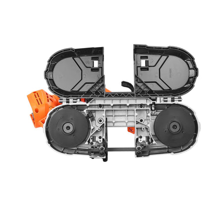 Portable Band Saw, 65 x 65 mm Cutting Depth, 360W Bandsaw with Brushless Motor, Cordless and Compact Portaband, Integrated Hang Hooks, 0-192 m/min Variable Speed for Cutting Metal, Wood (Bare Tool)