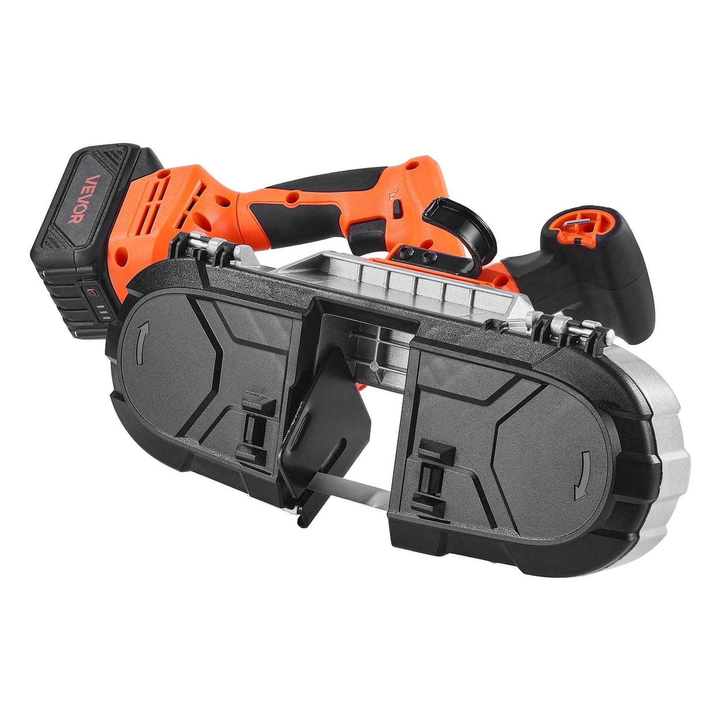 20V Portable Band Saw Kit, 65 x 65 mm Cutting Depth, AC 220V, 360W Bandsaw with Brushless Motor, 4.0 Ah Battery, Cordless and Compact Portaband, 0-192 m/min Variable Speed, for Cutting Metal, Wood