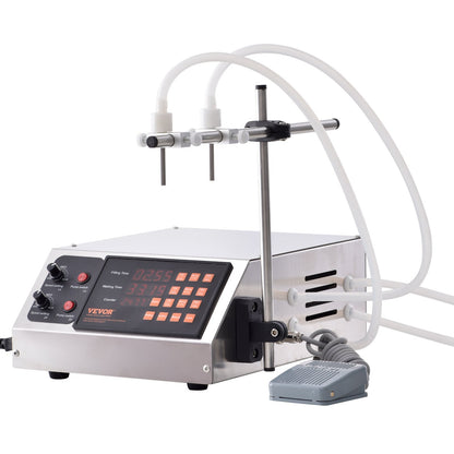 Liquid Filling Machine, 30-4000ml Filling Capacity, Automatic Bottle Filler Machine Bottling Machine Digital Control for Milk, Water, Wine, Beverage, Soy Sauce, Vinegar, Alcohol (Double Nozzle)