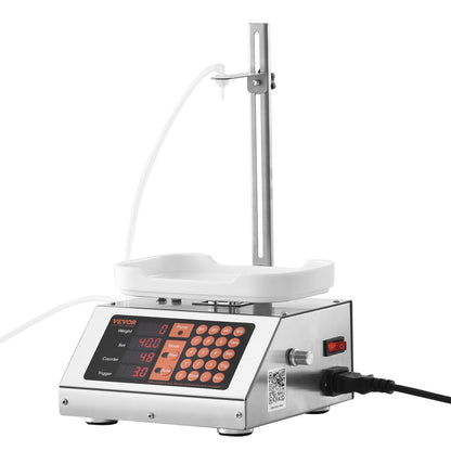 Flüssigkeitsabfüllmaschine, 5-50 g Wiegekapazität, automatische Flaschenabfüllmaschine, Abfüllmaschine mit Peristaltikpumpe und digitaler Steuerung für Milch, Wasser, Wein, Getränke, Sojasauce (Einzeldüse)