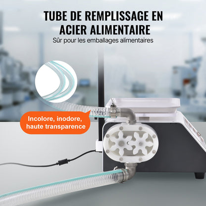 Liquid Filling Machine, 50-5000 g Weighing Capacity, Automatic Bottle Filler Machine Bottling Machine Gear Pump Digital Control for Honey, Oil, Wine, Detergent, Viscous Liquids