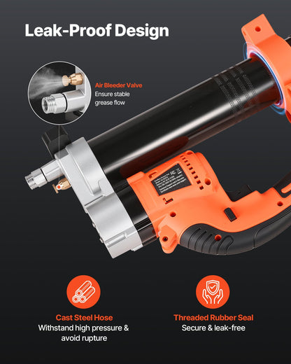 Cordless Grease Gun, 8000 PSI Max Pressure, Electric Grease Gun with LED Light & 35.4-inch Long Hose, Compatible with 18V Makita Batteries, Suitable for Greasing Vehicles or Machines(Tool Only)