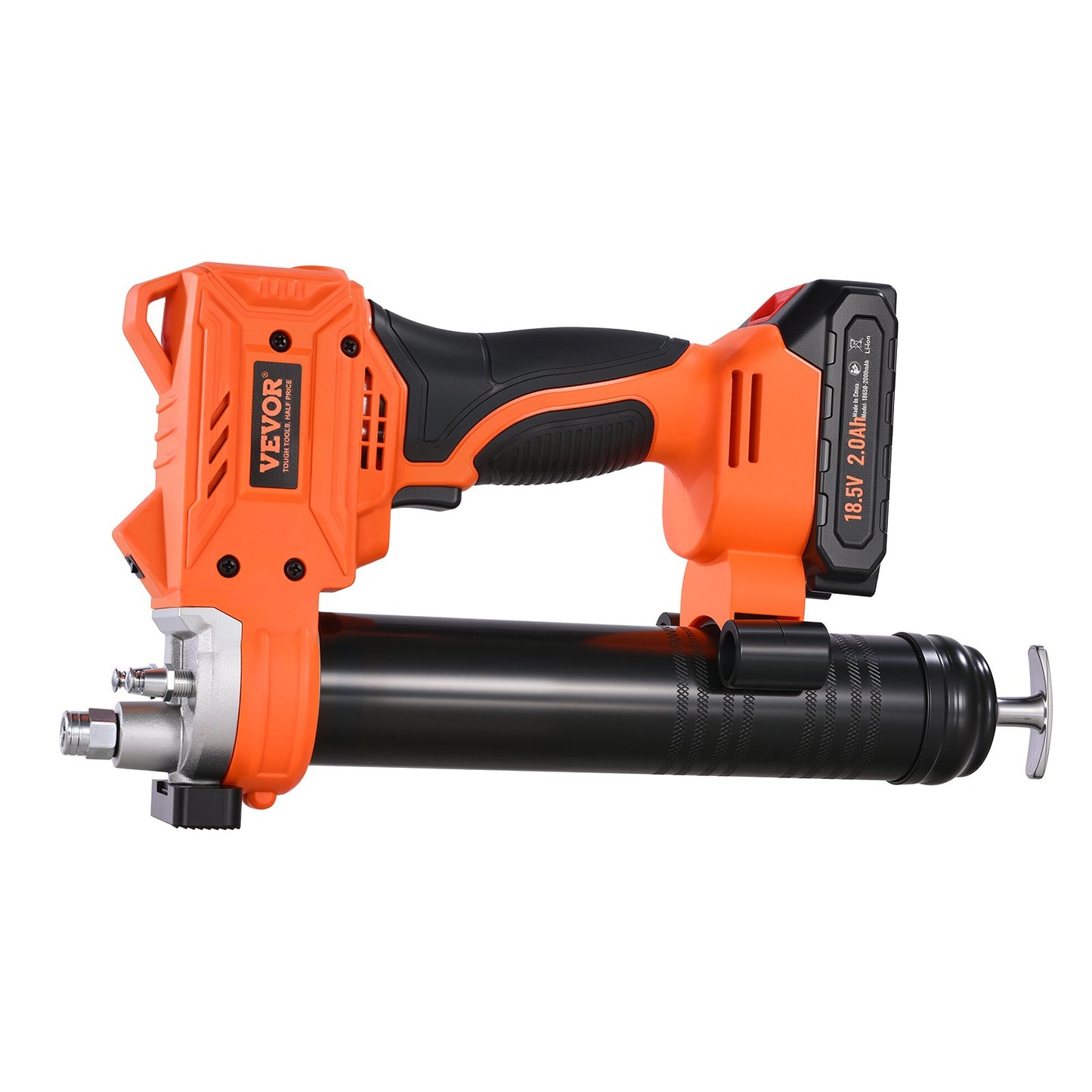 Cordless Grease Gun, 8000 PSI Max Pressure, 20V Electric Grease Gun with 2.0 Ah Battery & LED Light, 35.4-inch Long Hose & Carrying Case, Variable Speed Triggers, Vehicles or Machines Greasing