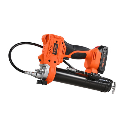Cordless Grease Gun, 8000 PSI Max Pressure, 20V Electric Grease Gun with 2.0 Ah Battery & LED Light, 35.4-inch Long Hose & Carrying Case, Variable Speed Triggers, Vehicles or Machines Greasing