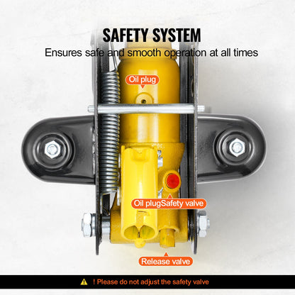 Low Profile Floor Jack 1.5 Ton (3300 lbs), Heavy Duty Iron Hydraulic Racing Floor Jack, Hydraulic Car Jack, Single Piston Quick Lift Pump, 4.7"-12.1" Height Lifting Range (Yellow)
