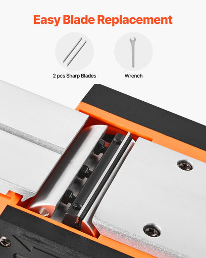 Akku-Handhobel, 82 mm Schnittbreite, 15000 U/min, elektrischer Handhobel mit bürstenlosem Motor, einstellbare Schnitttiefe für die Holzbearbeitung, kompatibel mit 18V-Akku (nur Gerät)
