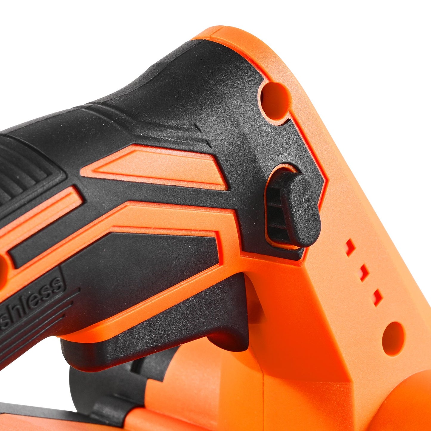 Akku-Handhobel, 82 mm Schnittbreite, 15000 U/min, elektrischer Handhobel mit bürstenlosem Motor, einstellbare Schnitttiefe für die Holzbearbeitung, kompatibel mit 18V-Akku (nur Gerät)