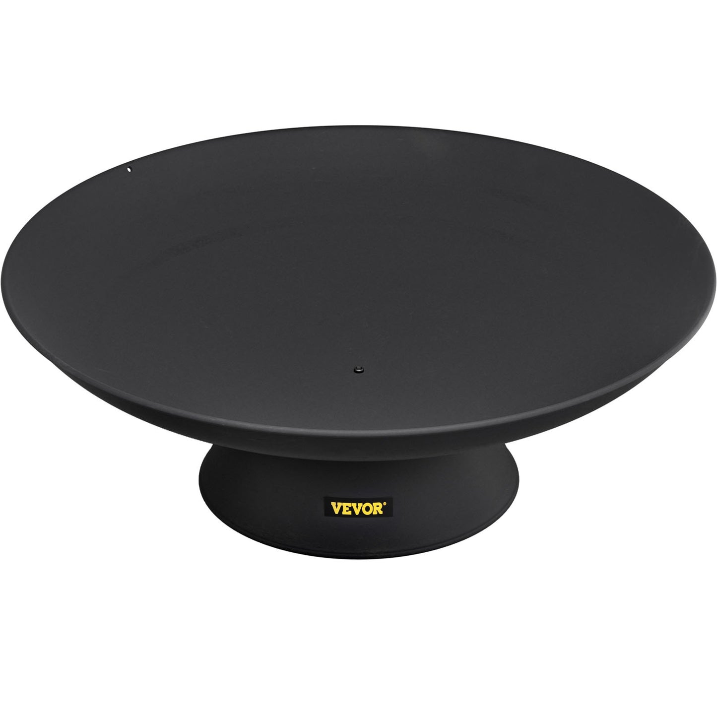 Fire Pit Bowl, 30-Inch Deep Round Cast Iron Fire Bowl, Wood Burning for Outdoor Patios, Backyards & Camping Uses, with A Stable Bowl Designed Base and A Firewood Stick, Black