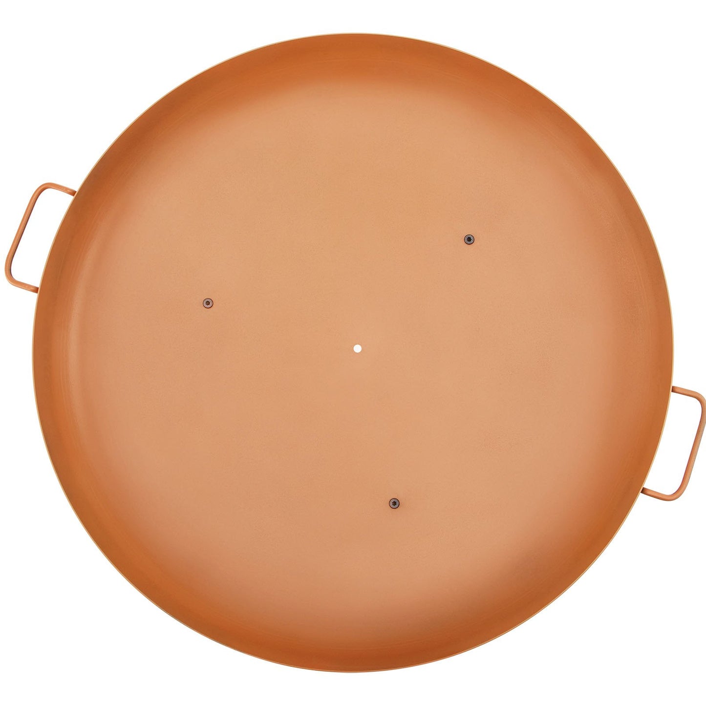 Fire Pit Bowl, 30-Inch Deep Round Carbon Steel Fire Bowl, Wood Burning for Outdoor Patios, Backyards & Camping Uses, with A Drain Hole, Portable Handles and A Firewood Stick, Brown