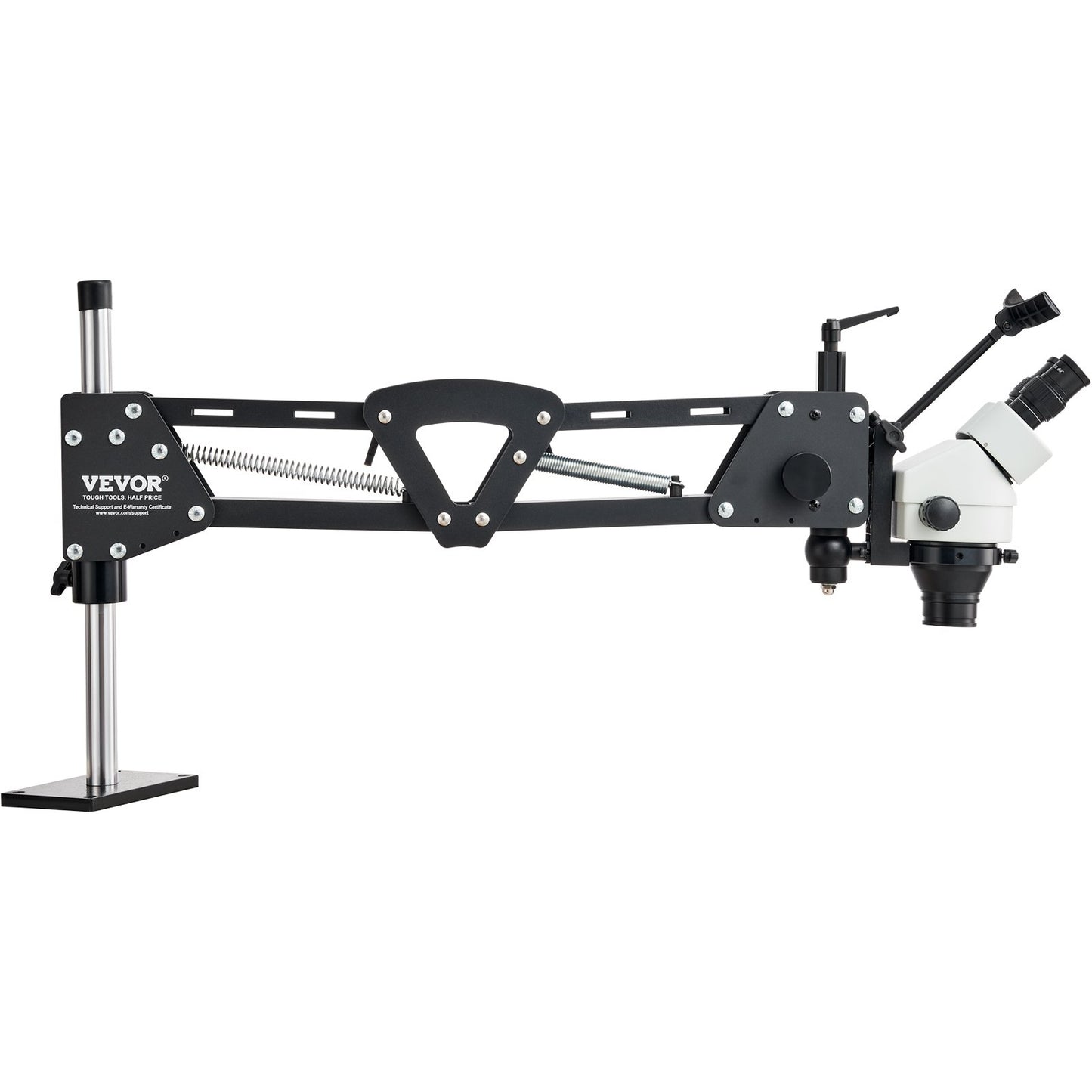 Multi-Directional Microscope with Spring Bracket, 7X-45X Magnification Jewelry Microscope, Micro Jewelry Inlaid Stand with Integrated USB Ring LED Light, Jewelers Microscope for Jewelry Inlay