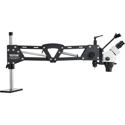 Multi-Directional Microscope with Spring Bracket, 7X-45X Magnification Jewelry Microscope, Micro Jewelry Inlaid Stand with Integrated USB Ring LED Light, Jewelers Microscope for Jewelry Inlay