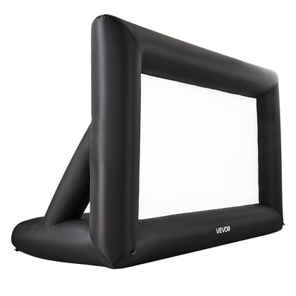 14 ft Inflatable Movie Screen, 600D Washable Inflatable Projection Screen with Portable Storage Bag, Easy Set Up 16:9 Movie Projector for Outdoor Backyard, Home Theater, Theme Party, Pool Fun