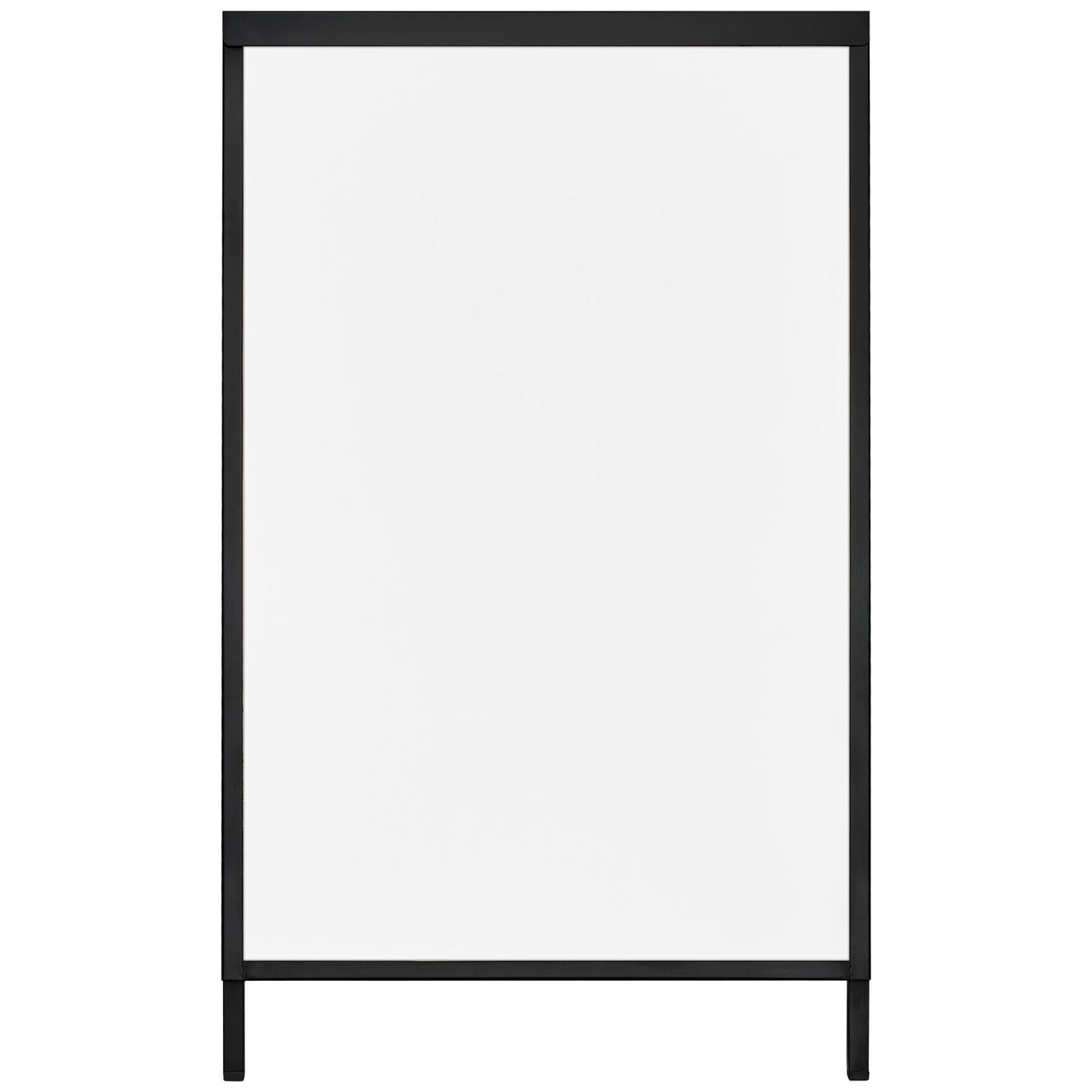 A Frame Sidewalk Sign, 24x36 Inch Heavy Duty Slide-in Signboard Holder, Double-Sided Folding Sandwich Board Signs, Steel Pavement Sign Poster for Outdoor Business Street Advertising (Frame only)