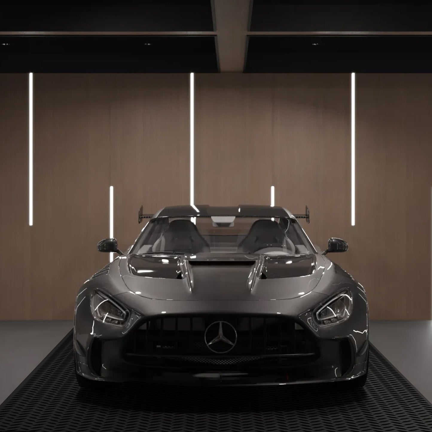 Diamond-Plate Rubber Flooring Roll, 3 mm x 4 ft x 8 ft Garage Floor Mat, SBR Rubber Garage Flooring Roll, Easy to Clean, Diamond Plate Rubber Mat for Under Cars, Garage Industry Gym, Black