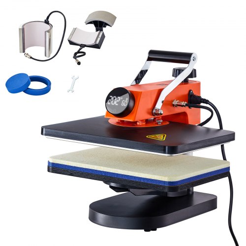 Transferpresse 12x15 Zoll/30,5x38,1 cm 5in1 Sublimationstransfer für T-Shirts, Teller, Tassen und Becher