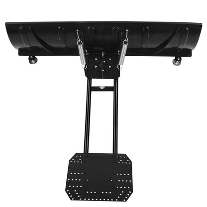 Schneepflug-Set, 1524 mm Universal-Schneepflugaufsatz, höhen- und links-rechts verstellbar, schnell abnehmbar, Stahl-Schürfschild für ATVs, 3 Montageoptionen, effiziente Schneeräumung, für die meisten ATVs und UTVs