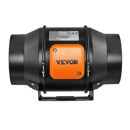 Inline-Rohrventilator, 6 Zoll, 402 CFM mit Temperatur- und Feuchtigkeitsregler, leiser EC-Motor, Abluftventilator für Kühlverstärker, Growzelte, Hydrokultur