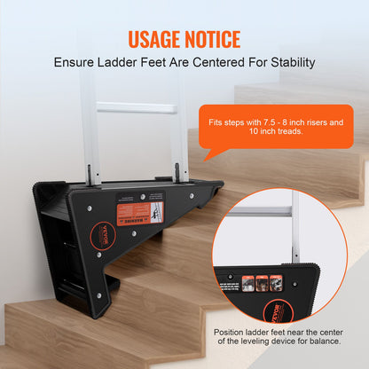 Leiterhebel 172,4 kg Tragkraft PP Nivellierwerkzeug mit Aufbewahrung für unebenes Gelände