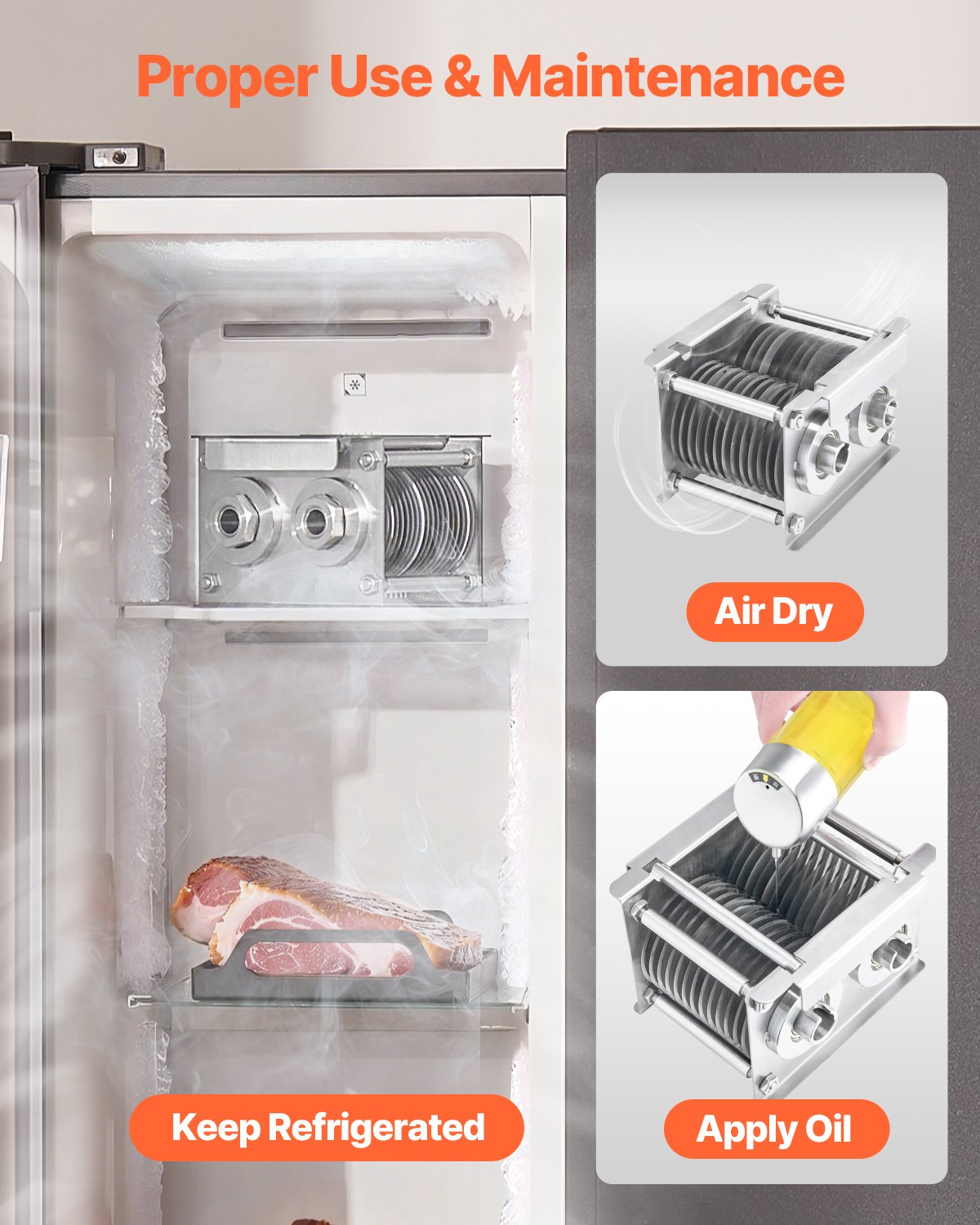 Meat Cutter Machine Blade, 7 mm Blade for Commercial Meat Cutter, One Set Blade for SJY-DQ90 Meat Cutting Machine, Stainless Steel, Cutter Slicer Blade Set for Boneless Meat, Soft Vegetables