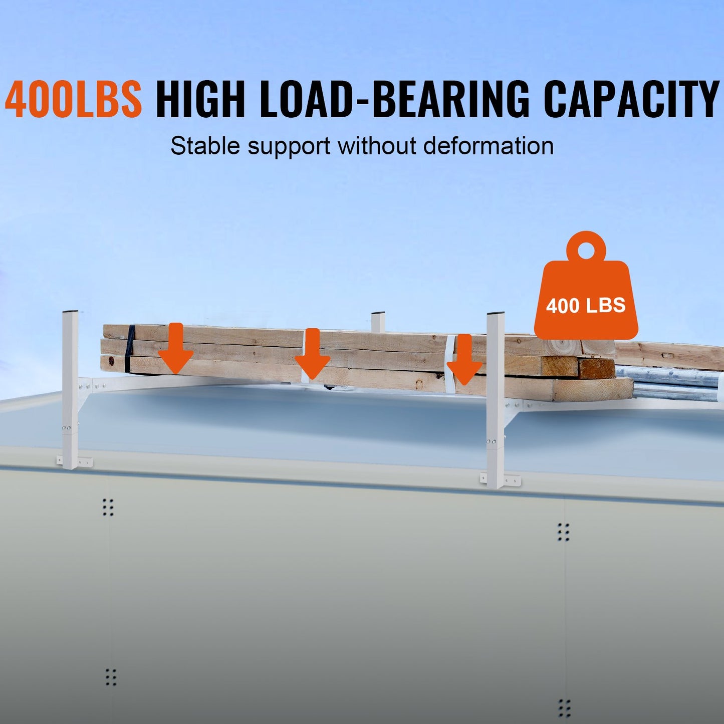Dachleitergestell für Transporter, 2-Querträger aus Aluminiumlegierung, Tragkraft 181 kg, mit Regenrinne, verstellbare Länge 1300–2060 mm, geeignet für Transporter, Pritschenwagen und Anhänger