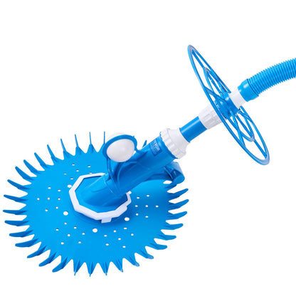 Automatischer Poolreiniger mit Saugfunktion, Saug-Seitenreiniger, Poolkehrer mit 12 Schläuchen, für eingelassene und Aufstellpools bis zu 609,6 x 1066,8 cm