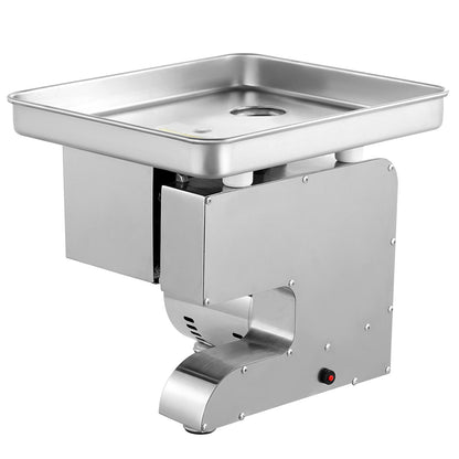 Fleischwolf, 5 kg/min elektrischer Fleischwolf, Schneidemaschine, Wurstfüller mit Messer, Lochscheibe, Wurstmaschine, gewerblicher Fleischwolf aus Edelstahl zum Schneiden, Zerkleinern und Würfeln, für die Gastronomie