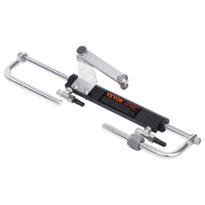 Hydraulic Outboard Steering Kit, Marine Boat Hydraulic Steering System, with Helm Pump Two-Way Lock Cylinder and 6 m Hydraulic Steering Hose, for Single Station Single-Engine Boats