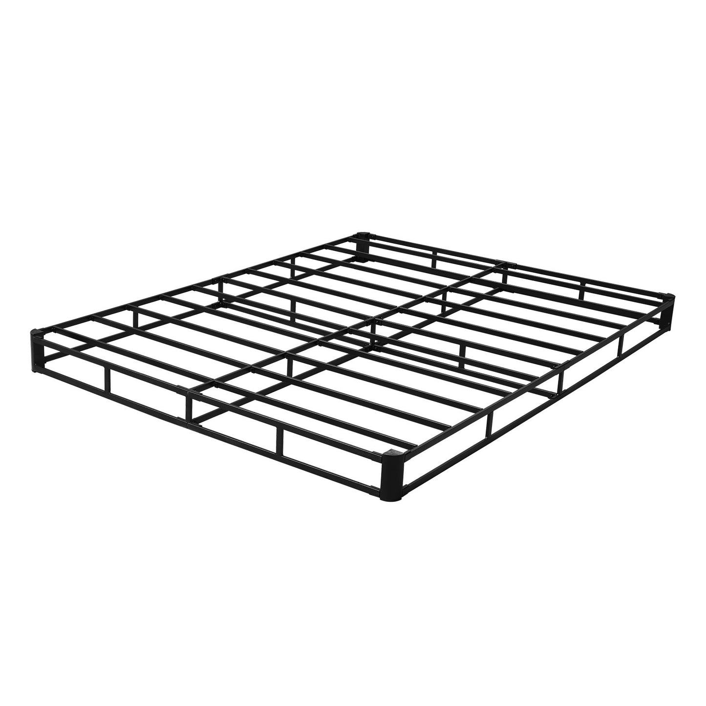Box Spring, Queen Size Bed Frame with Washable Fabric Cloth, Heavy Duty Metal Frame for Queen Bed, 5 in Mattress Foundation, 3500 lbs Max Weight Capacity, Easy Assembly, 79.1L x 59.6W x 5.1H in