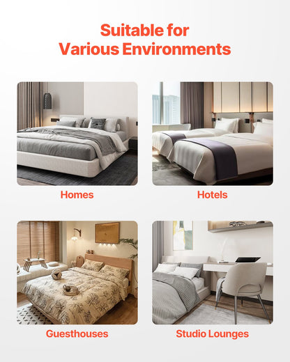 Boxspringbett, Queensize-Bettgestell mit waschbarem Stoffbezug, robustes Metallgestell für Queensize-Betten, 10 cm dicke Matratzenunterlage, maximale Belastbarkeit 1588 kg, einfache Montage, 201 cm L x 151 cm B x 10 cm H