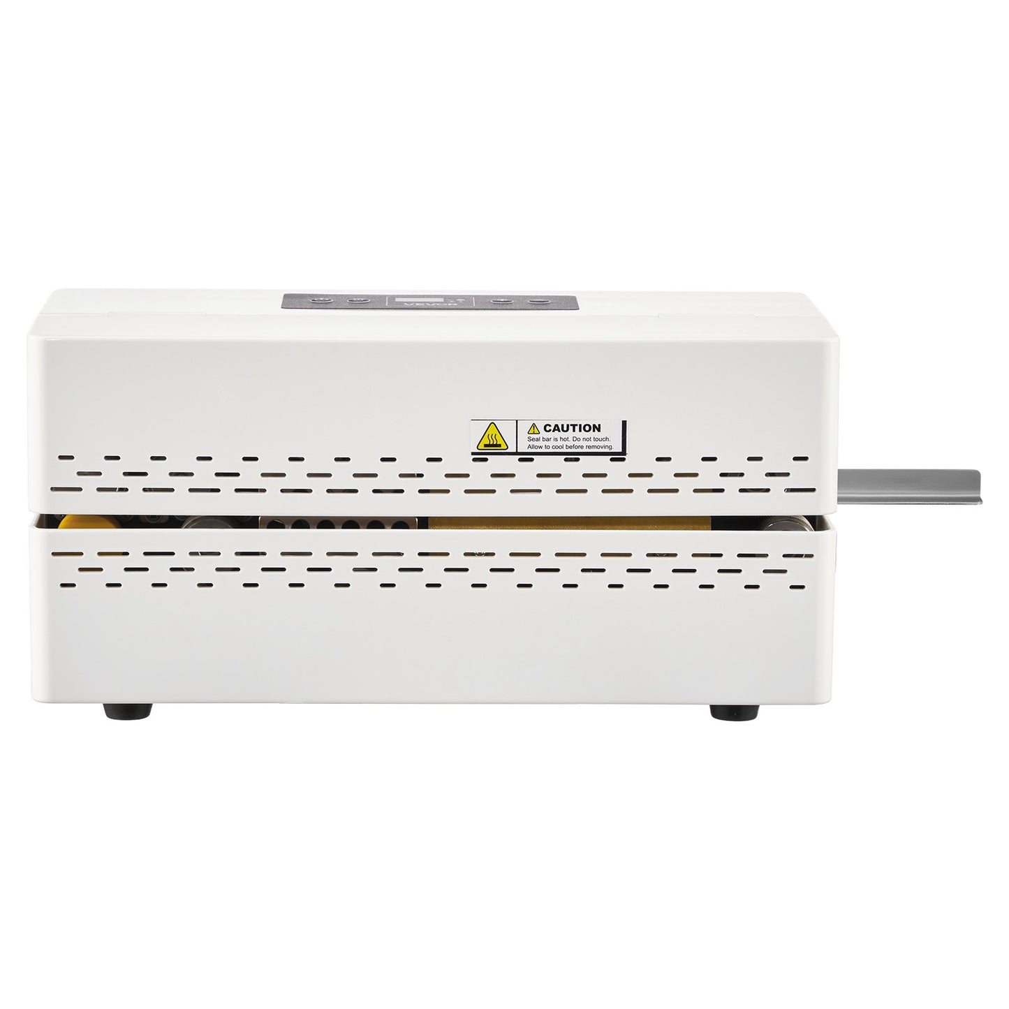 Kontinuierliche Siegelmaschine, 8–12 mm Siegelbreite, automatisches Bandsiegelgerät mit digitaler Temperaturregelung, automatischer Abschaltung, Heißsiegelmaschine für 0,06–0,2 mm dicke Plastikbeutel