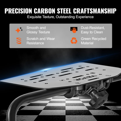 Zusammenklappbarer Rennlenkradständer, höhenverstellbare Universalbasis, kompatibel mit Logitech- und Thrustmaster-Rennlenkrädern und -Pedalen, robuster Rahmen, Standard-GT/Formula-Sitz, tragbar