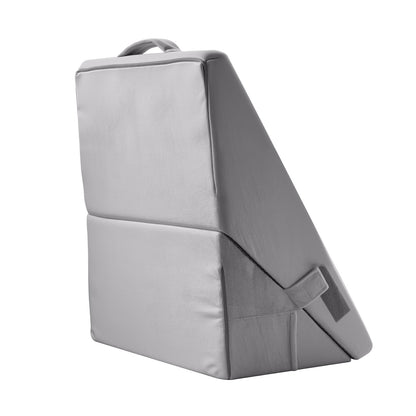 Bed Wedge Pillow for Sleeping, Adjustable Orthopedic Bed Wedge, 25D High-Density Foam Filling & Soft Washable Cover, Post Surgery Pillow for Acid Reflux, Back Pain, Snoring Relief, Light Grey